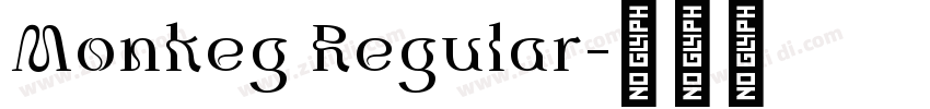 Monkeg Regular字体转换